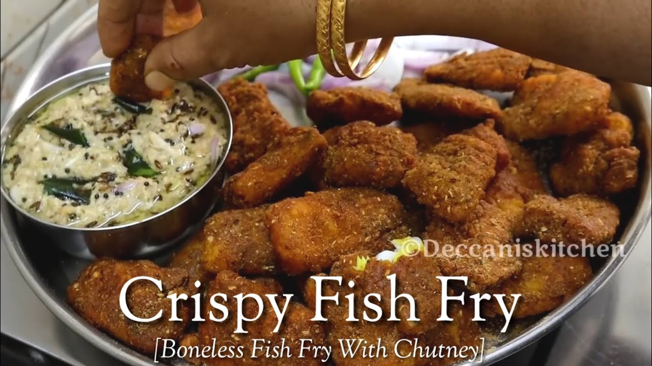 Shadiyon Mein banne Wala Crispy Fish Fry/ Hyderabadi  Shadiyon wala Fish Fry Starter With Chutney