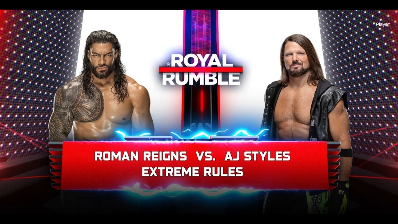 WWE 2K25 - ROMAN REIGNS VS AJ STYLES | EXTREME RULES #romanreigns #ajstyles