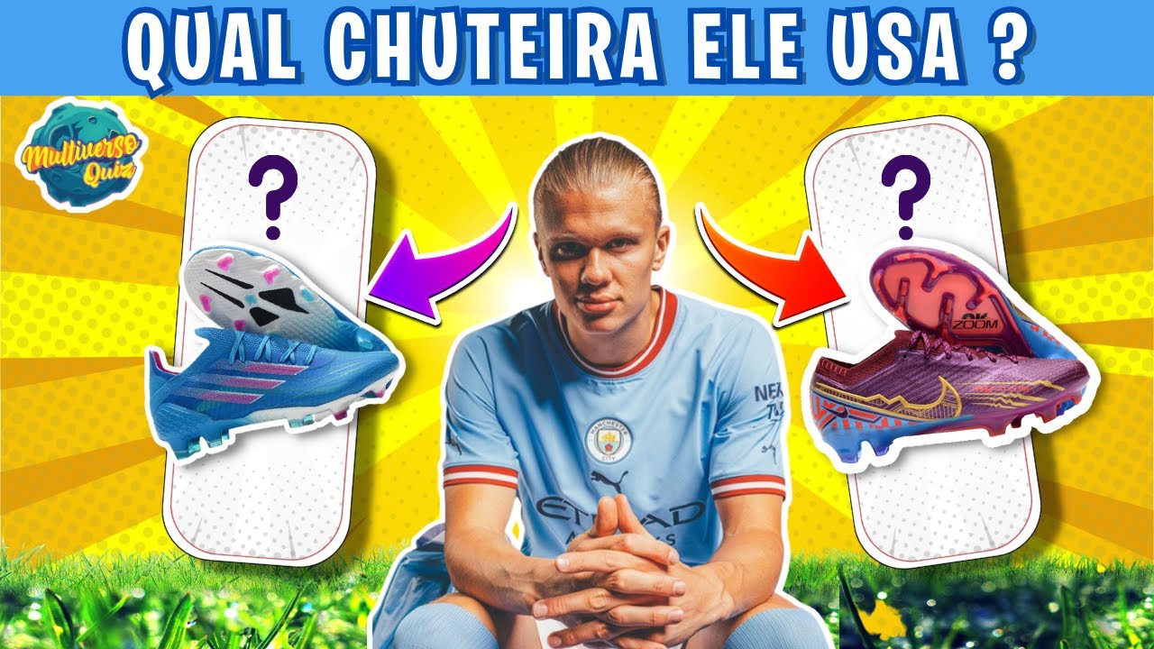 ADIVINHE A CHUTEIRA USADA PELOS JOGADORES DE FUTEBOL | #MULTIVERSOQUIZ @QUIZ