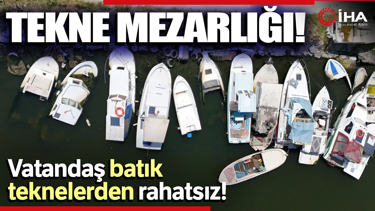 Tekne Mezarlığına Dönen Menekşe Deresi Havadan Görüntülendi