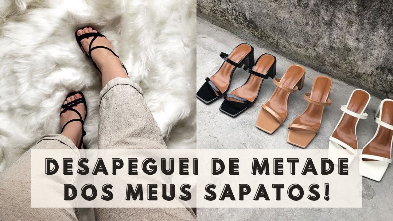 Destralhe de sapatos | minimalismo
