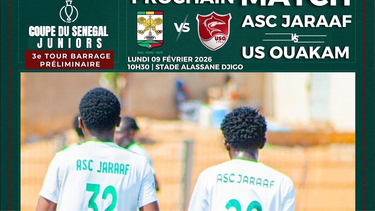 Coupe du Senegal Juniors | JARAAF - USO en direct