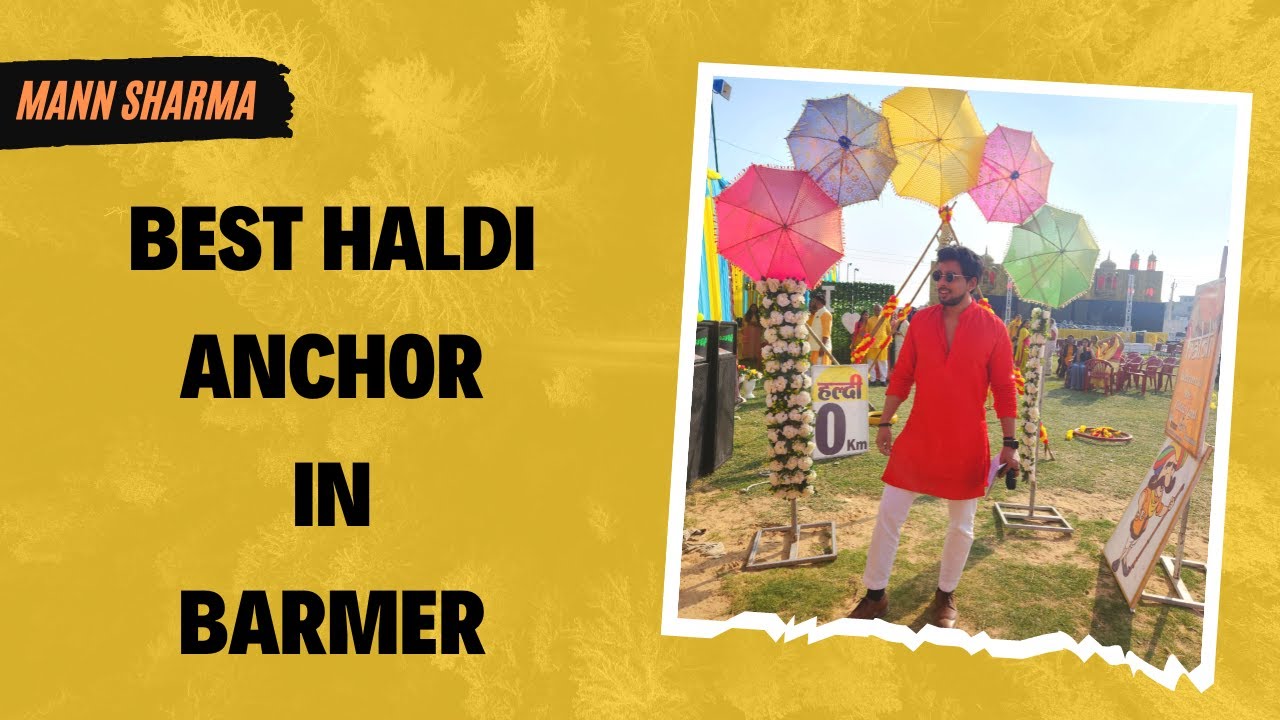Best Haldi Anchor In Barmer Anchor Mann Sharma | Anchoring Haldi Mehendi Games Fun Task Rajasthan