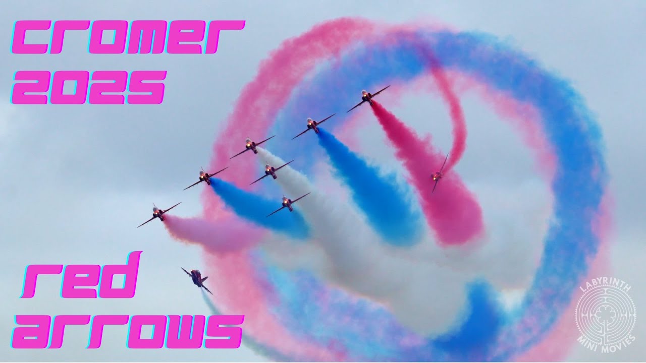 Red Arrows Stun Crowds at Cromer Festival | 4K Air Display Highlights