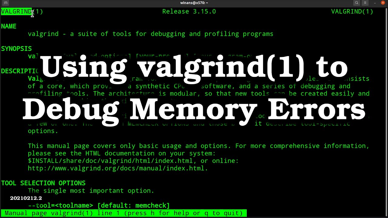 How to use valgrind