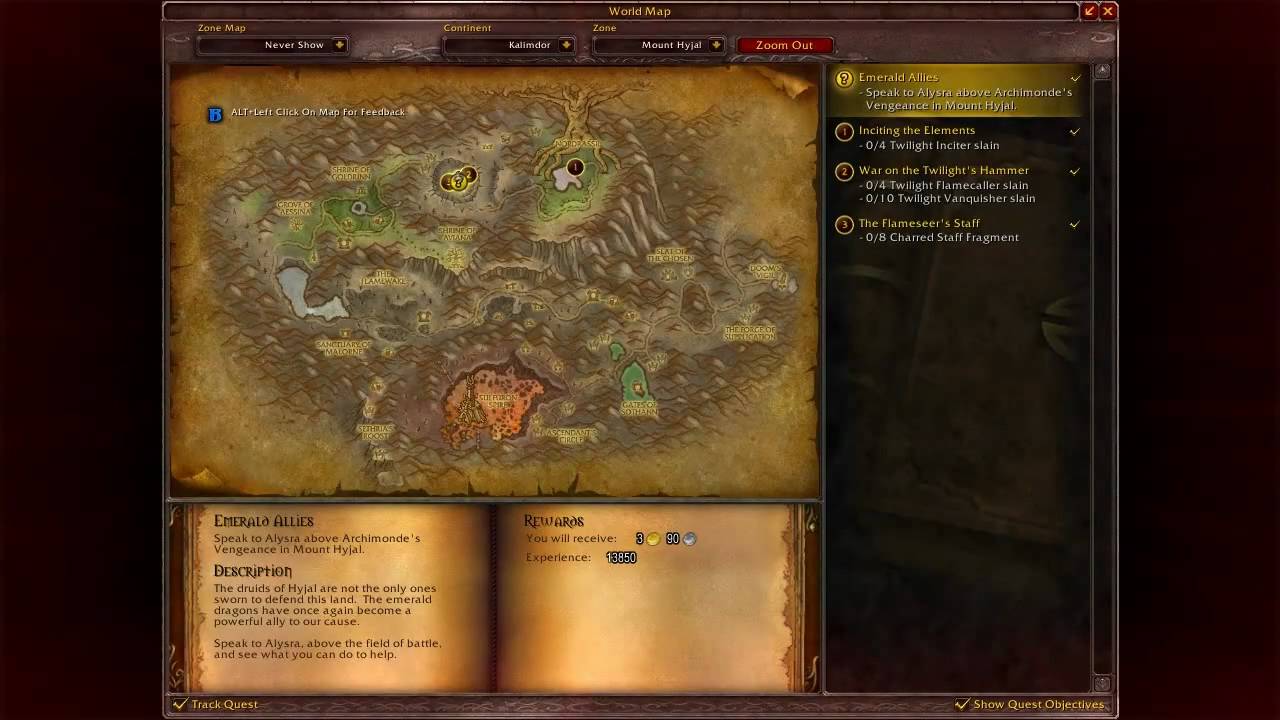 WoW Cataclysm Guide - A Tour of Mount Hyjal