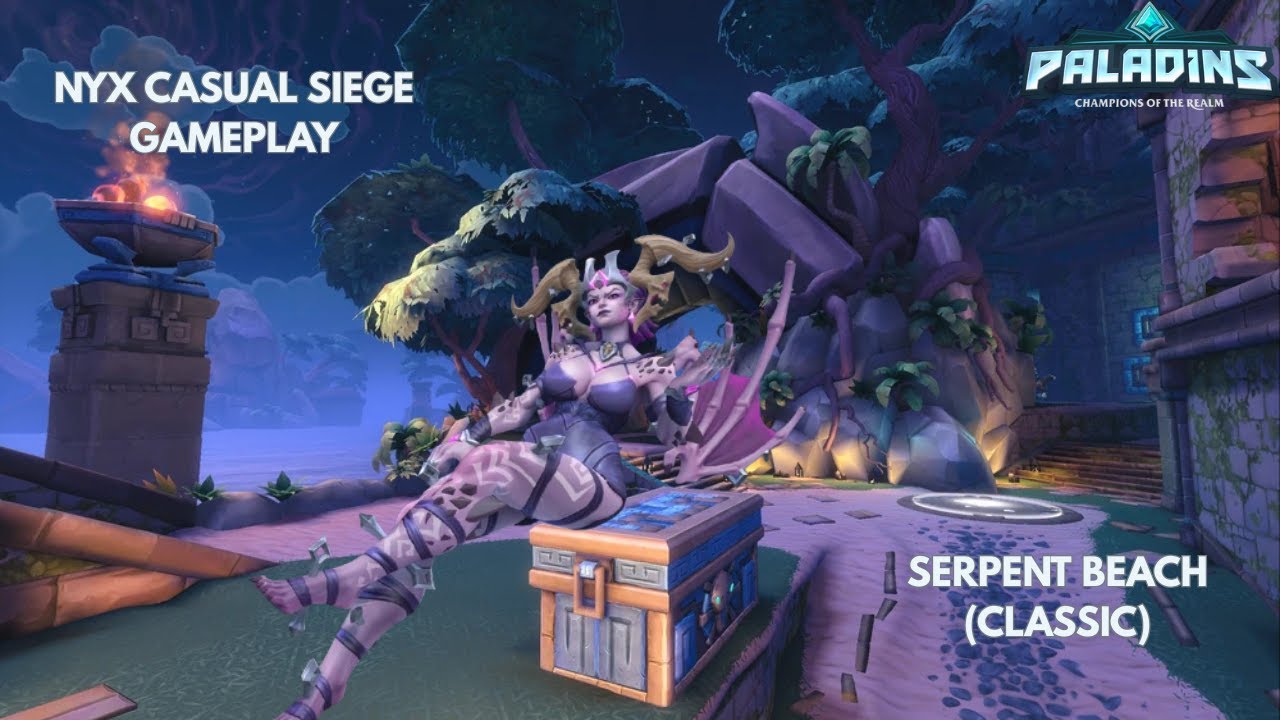 Nyx on Serpent Beach (Classic) | Casual Siege | Paladins Gameplay