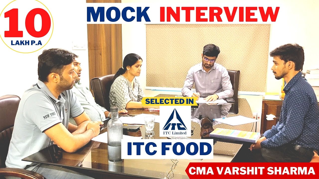 Mock Interview || CMA Varshit Sir || DCC Brand ambassador || itc