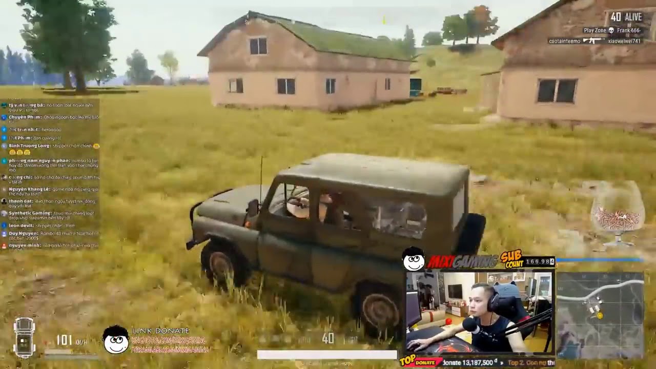 [Mixigaming] Độ Mixi gặp người tốt trong PUBG , Đc Rambo ship đồ và Top 1 Funny Stream BUBG