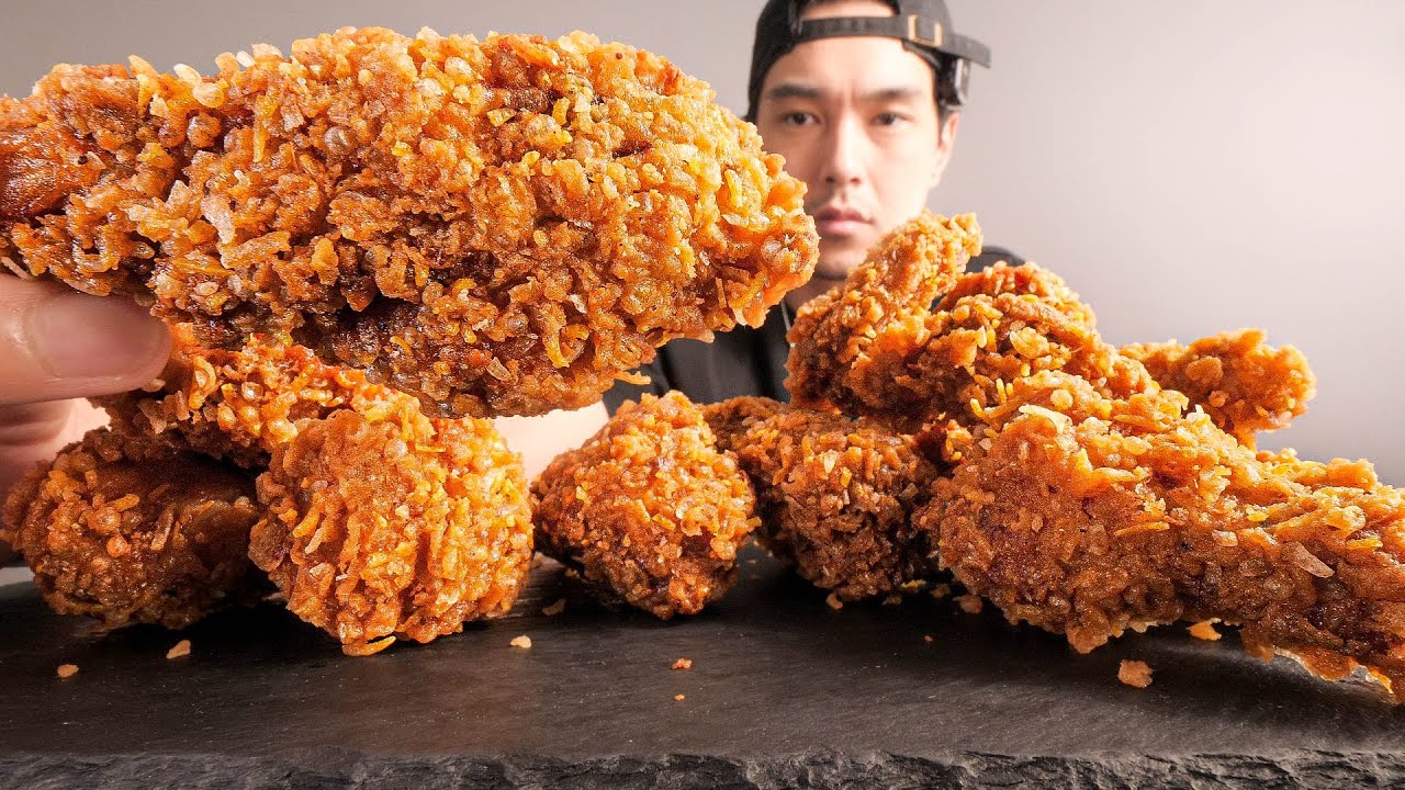 chicken so crispy i had to try ASMR