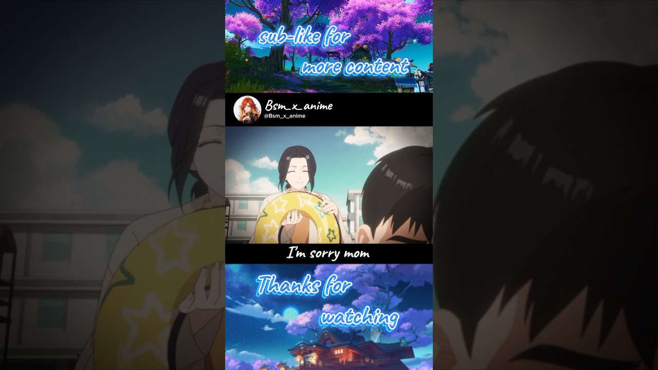 [life countdown with regret]✨❤️ anime name: I'm sorry mom #anime #animeshorts #animelover