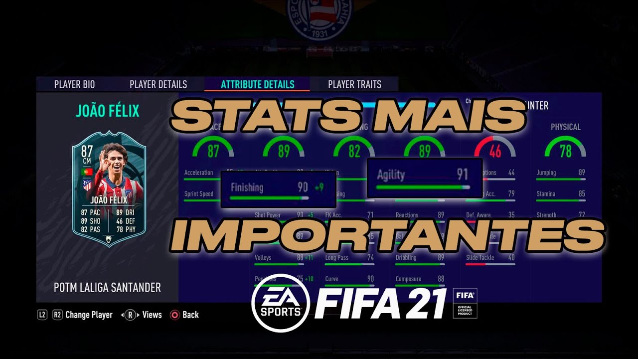 AS STATS MAIS IMPORTANTES POR POSIÇÃO NO FIFA 21!! MONTE O MELHOR TIME POSSÍVEL!!