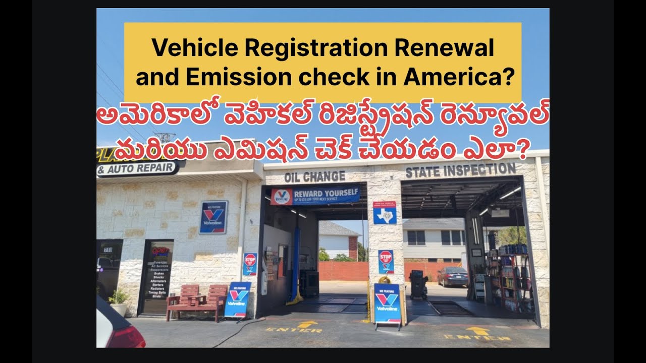 How to do Vehicle Registration Renewal and Emission check in America 🇺🇸?