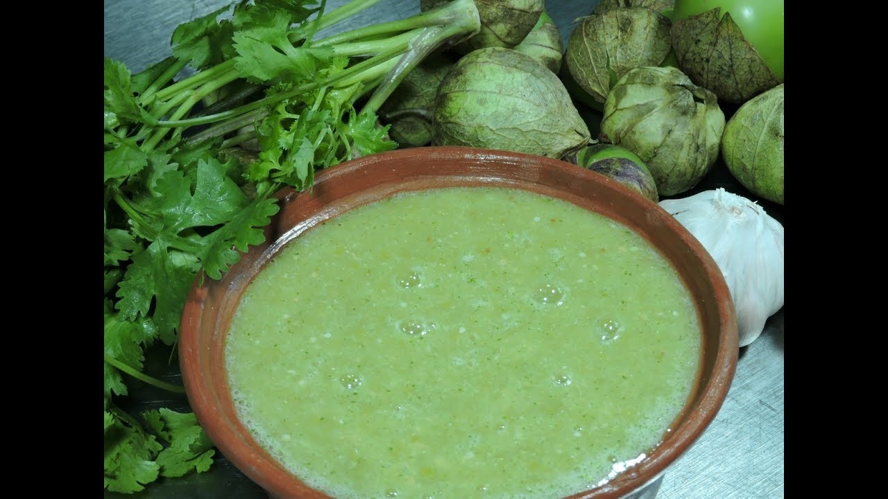 Salsa verde taquera sin chile.- RecetasdeLuzMa