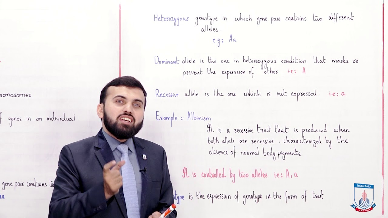 Class 10 - Biology - Chapter 15 - Lecture 03 Genotype,  Phenotype  - Allied Schools