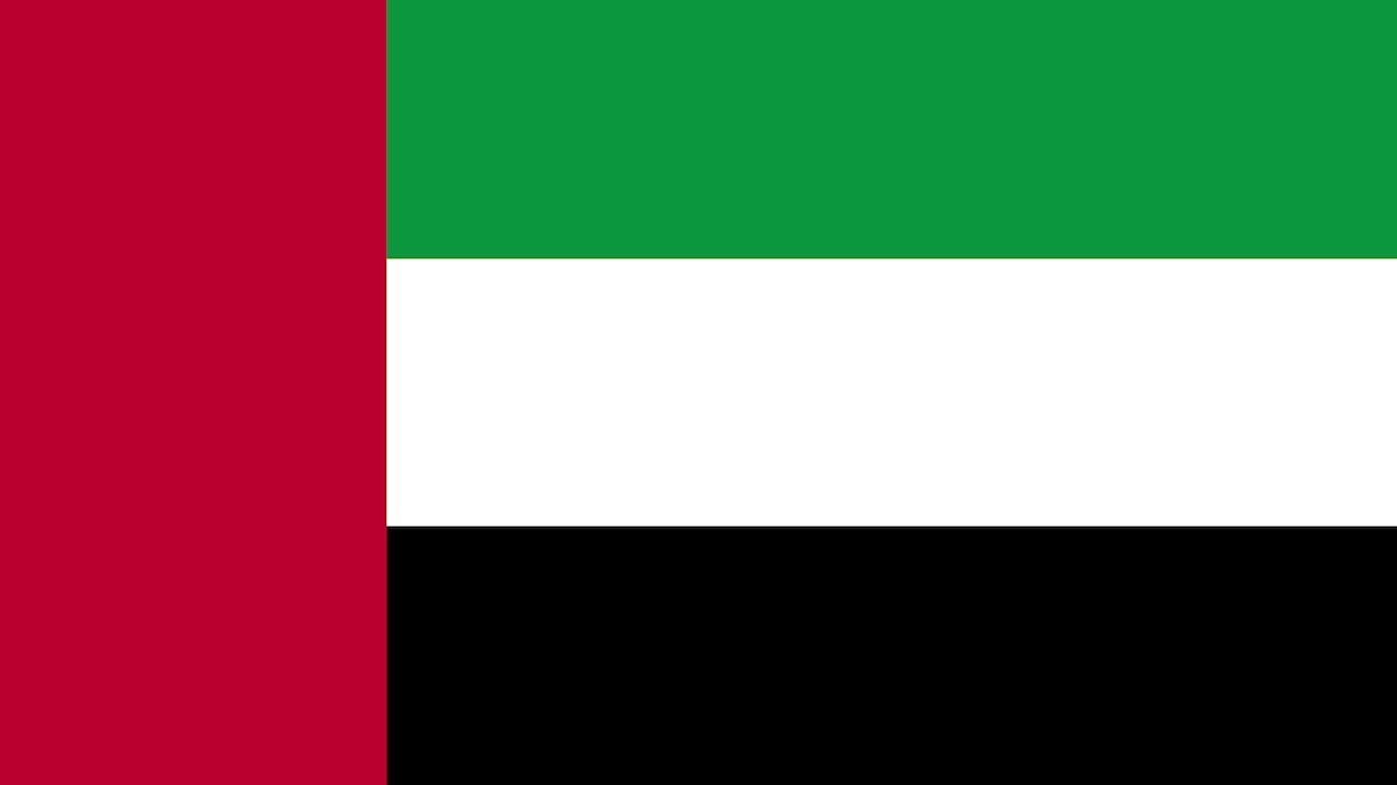12 hours: Flag of the United Arab Emirates. علم الإمارات العربية المتحدة.