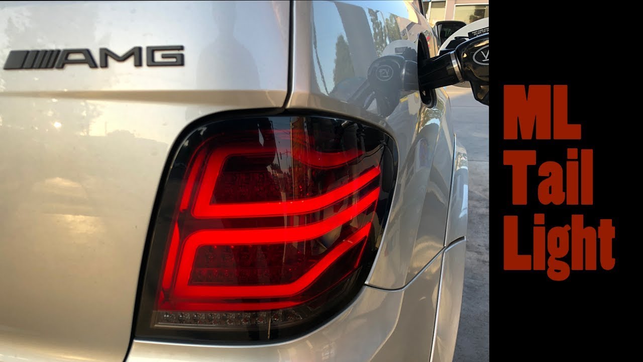 Установка задних фонарей Mercedes ML (W164)