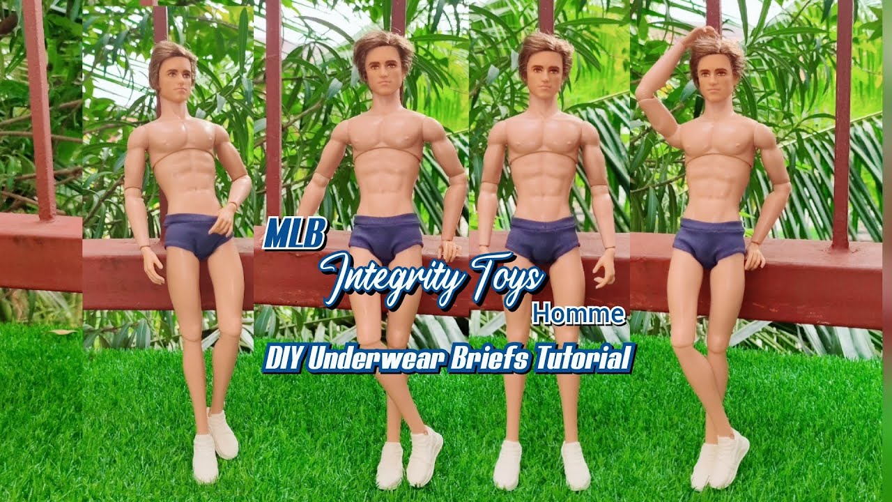 DIY Integrity Toys Fashion Royalty Handmade Underwear Briefs/ Tutorial Using Stretchable Fabric