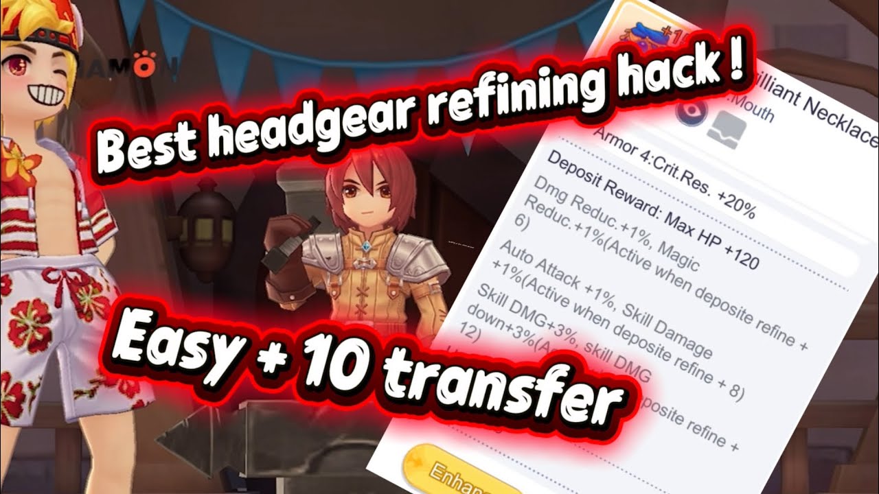 Ragnarok M Eternal Love -  Little Headgear refining Hacks ⁉️Let’s mache it easy to transfer refine😁