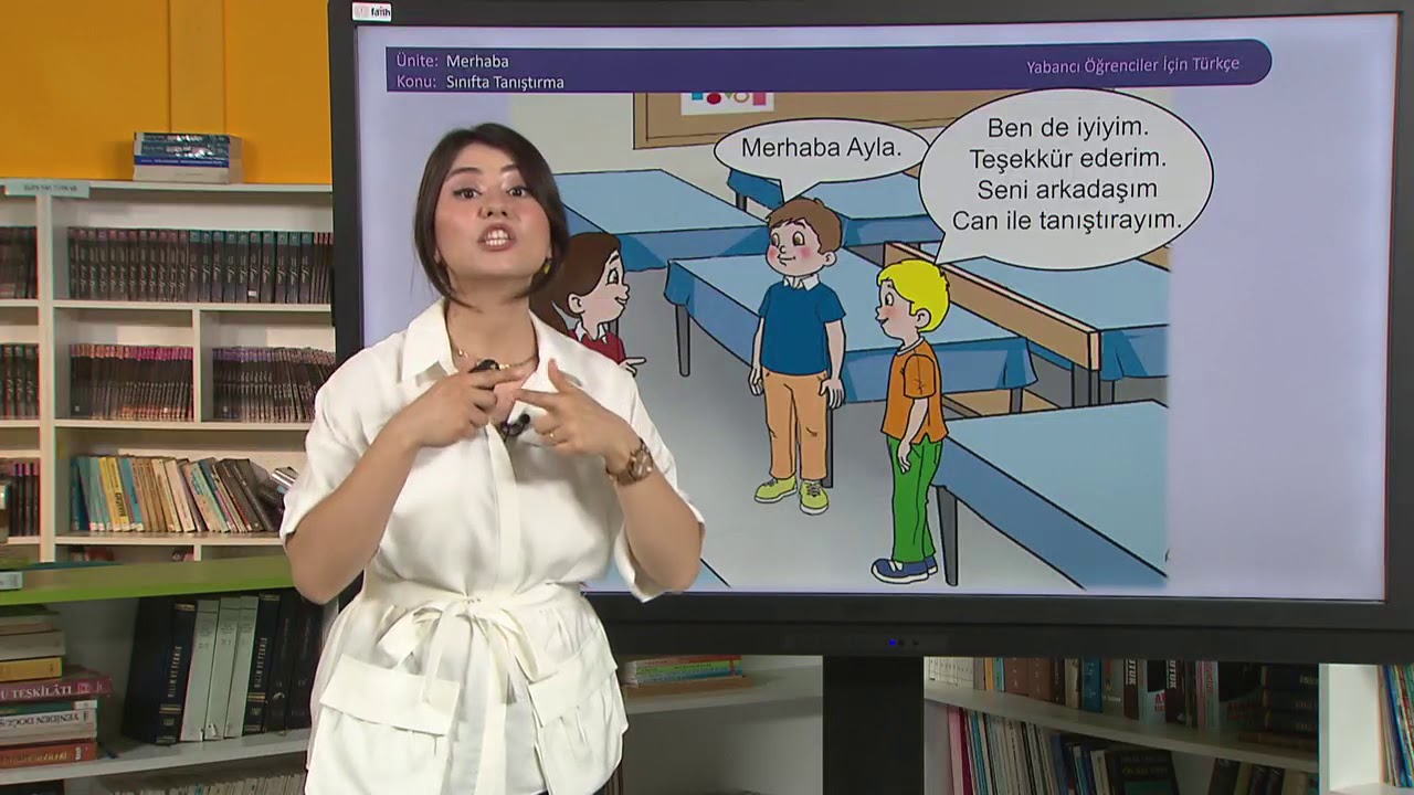 Yabancı Öğrenciler İçin Türkçe - İlkokul 7. Ders: Sınıf İçinde Tanıştırma, Harfler-Kelimeler