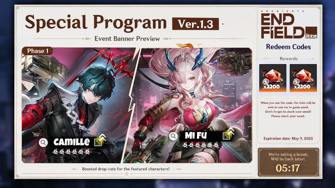 BIG UPDATE!!! ENDFIELD 1.3 CHANGES EVERYTHING! NEW ENDGAME, MI FU, CAMILLE & MORE!?