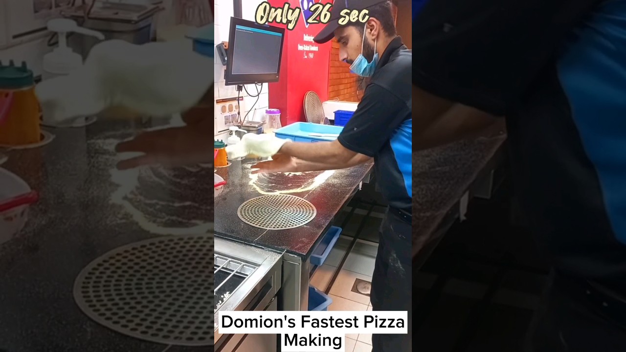 DOMINOS PEPPERONI FASTEST PIZZA MAKING #viral #dominos #shortsview #dominospizza