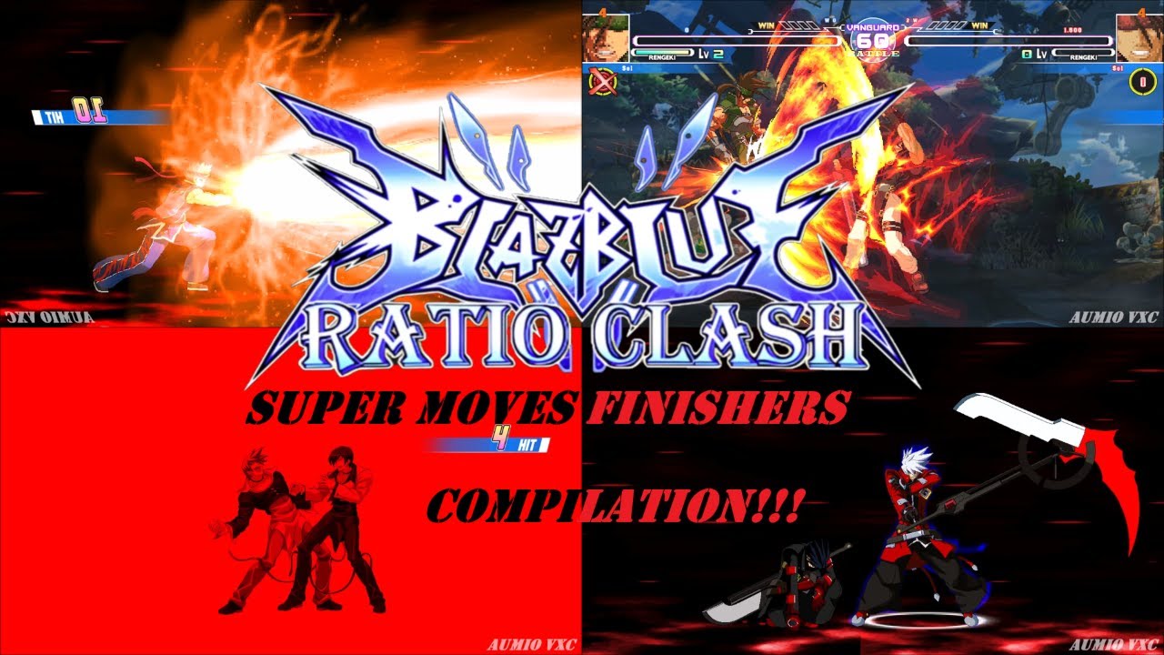 BlazBlue Ratio Clash - All Super Moves & Finishers ft. All OHMSBY & Ichida Chars Except I Am Wrong!