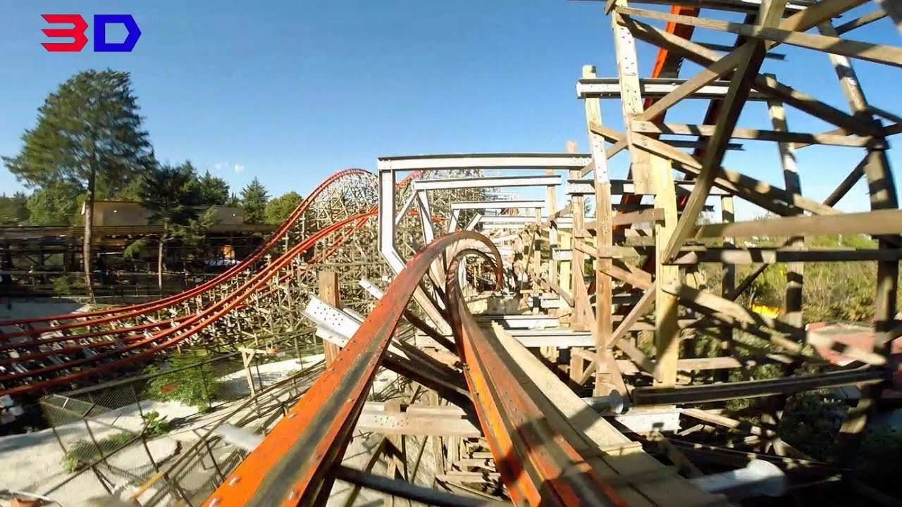 Medusa Steel Coaster 3D front seat on-ride POV Six Flags Mexico México