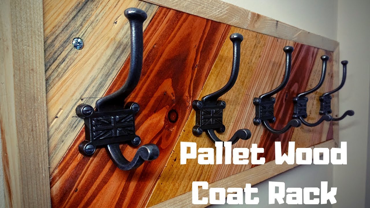 How I Made A Pallet Wood Coat Rack
