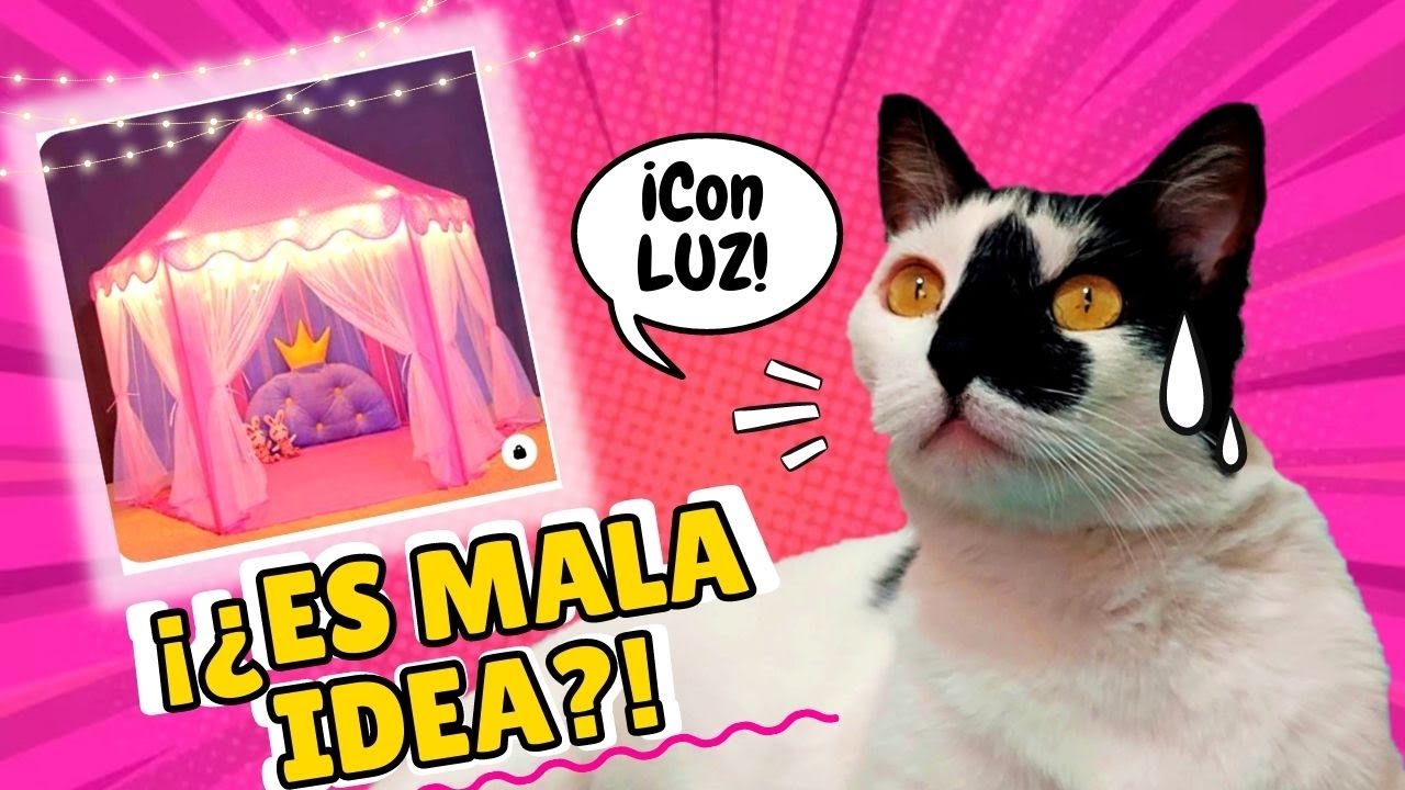 Construyo ESTA CASITA Con LUZ para mi GATA 💡✨ ¿fue BUENA o MALA IDEA!!?🙀