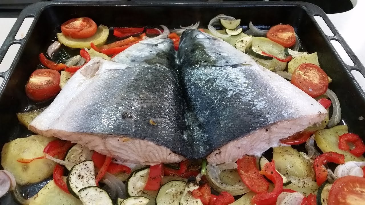 CABEZA de SALMON al horno