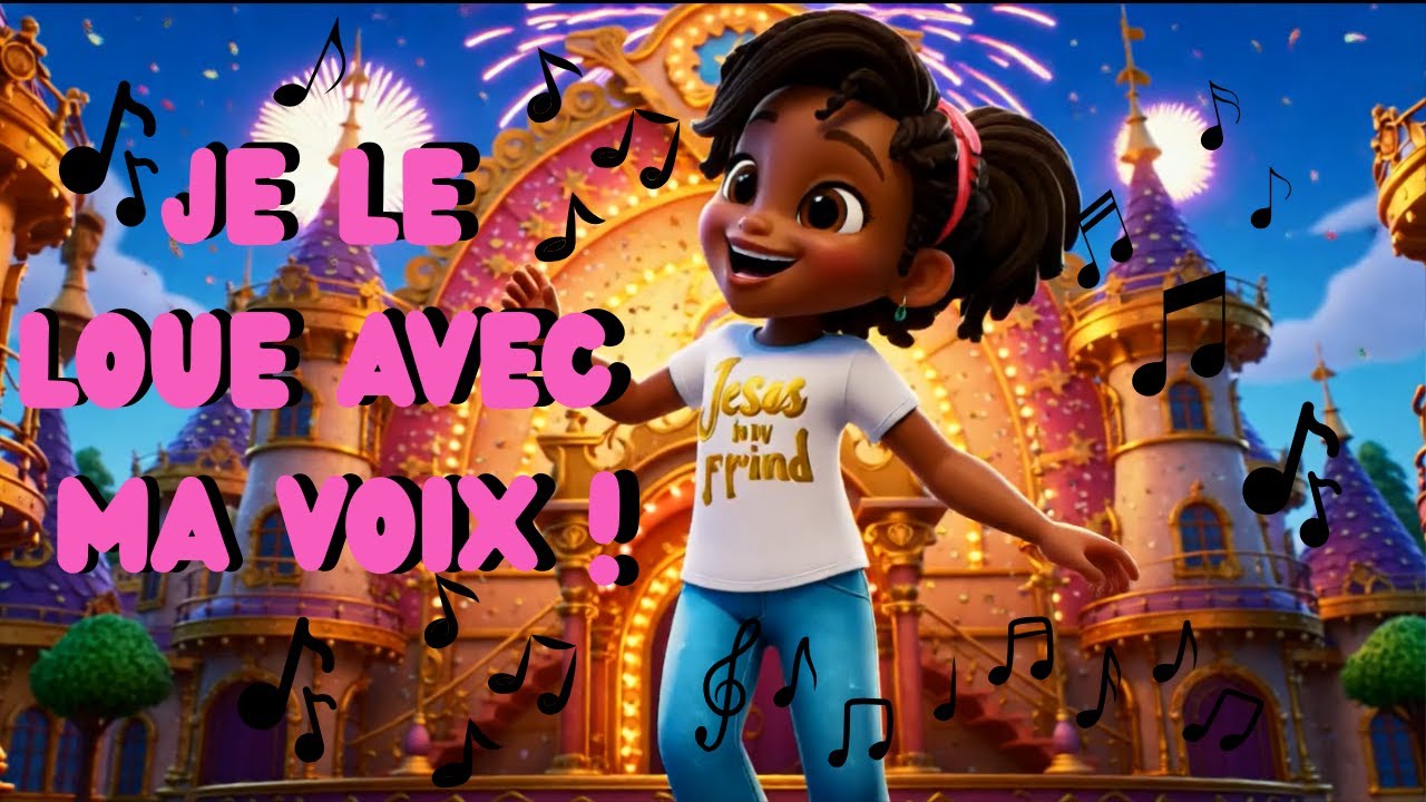 🎶 Je le loue avec ma voix | Chanson chrétienne afrobeat pour enfants 🙌✨