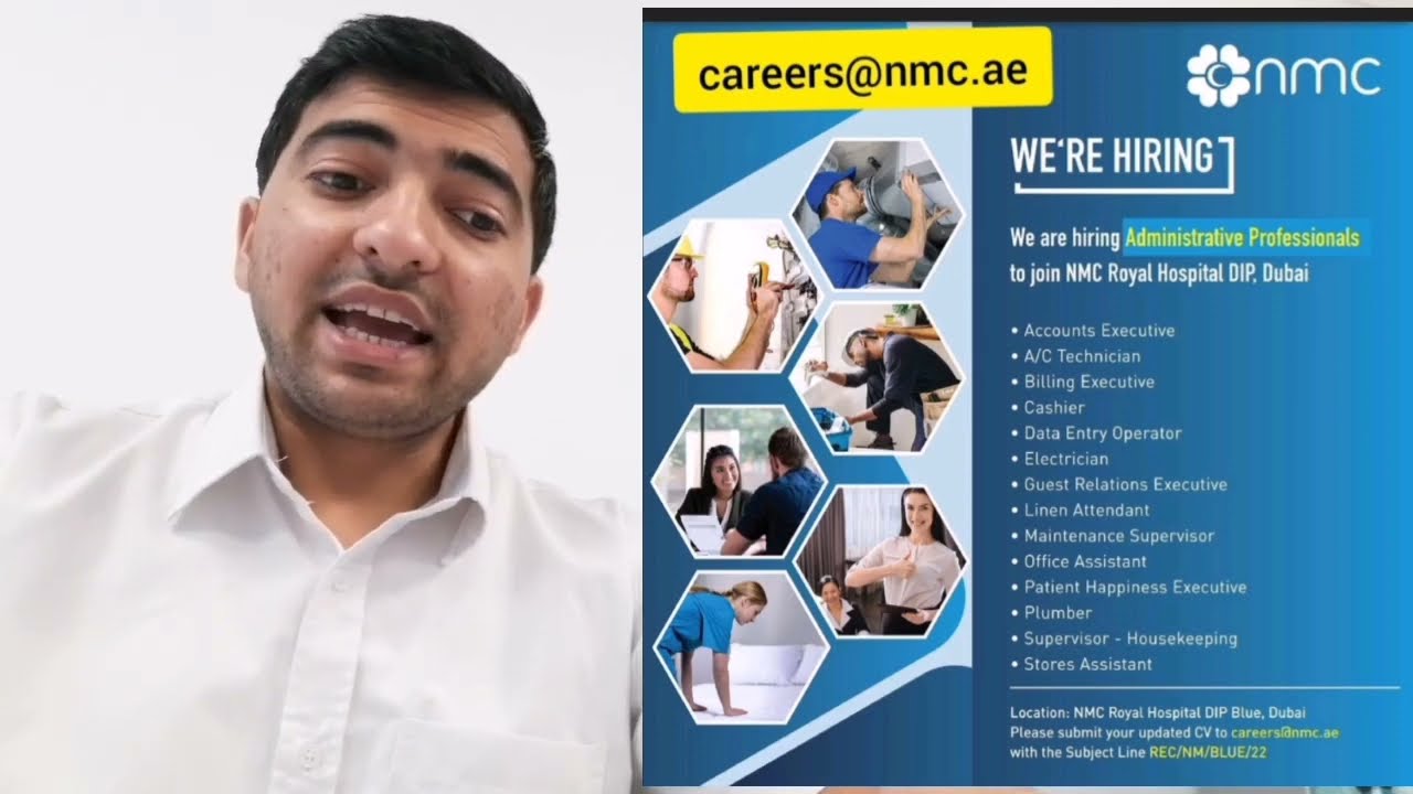 NMC hospital jobs | Apply Directly | Medical and Non medical Jobs| Multiple positions | New Jobs