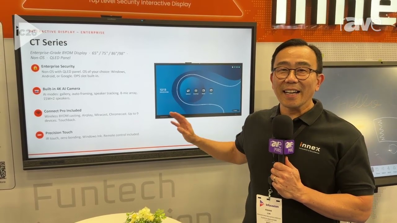 InfoComm 2026: FunTech Innovation представляет 86-дюймовый интерактивный монитор CT с Windows