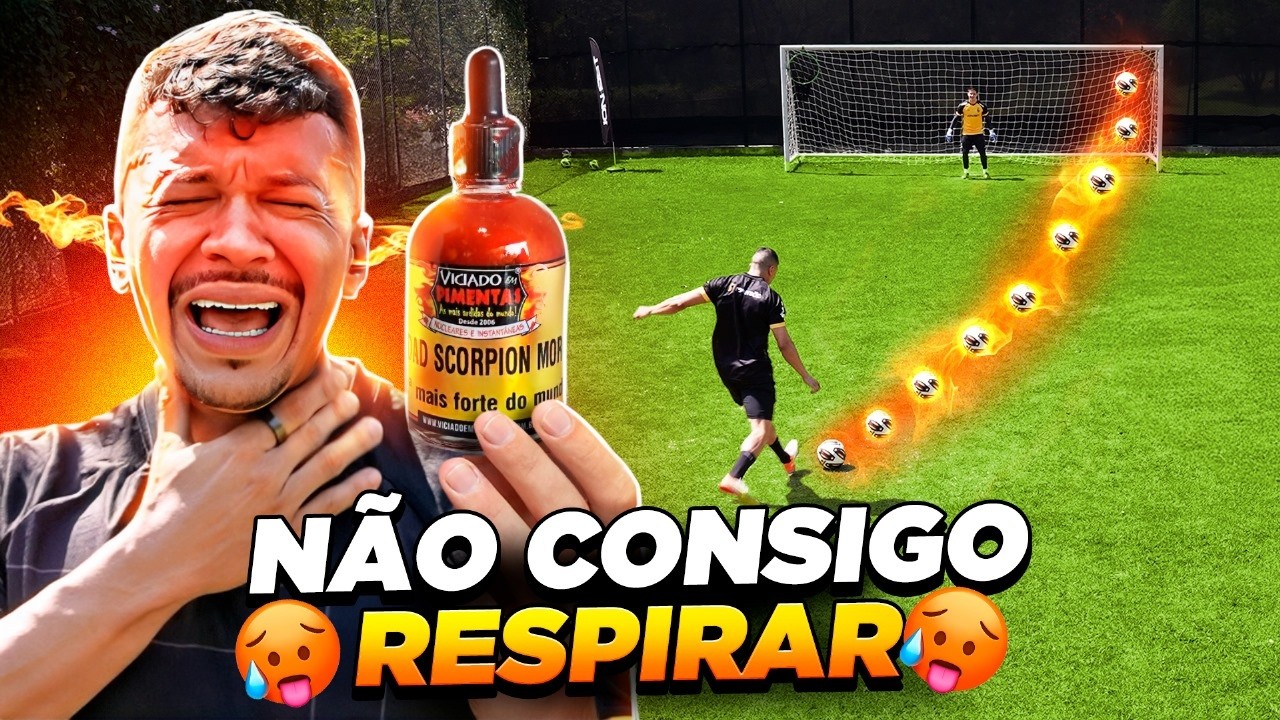O GOL MAIS BONITO ESCAPA DA PIMENTA MAIS ARDIDA DO MUNDO!!! 🌶️🔥