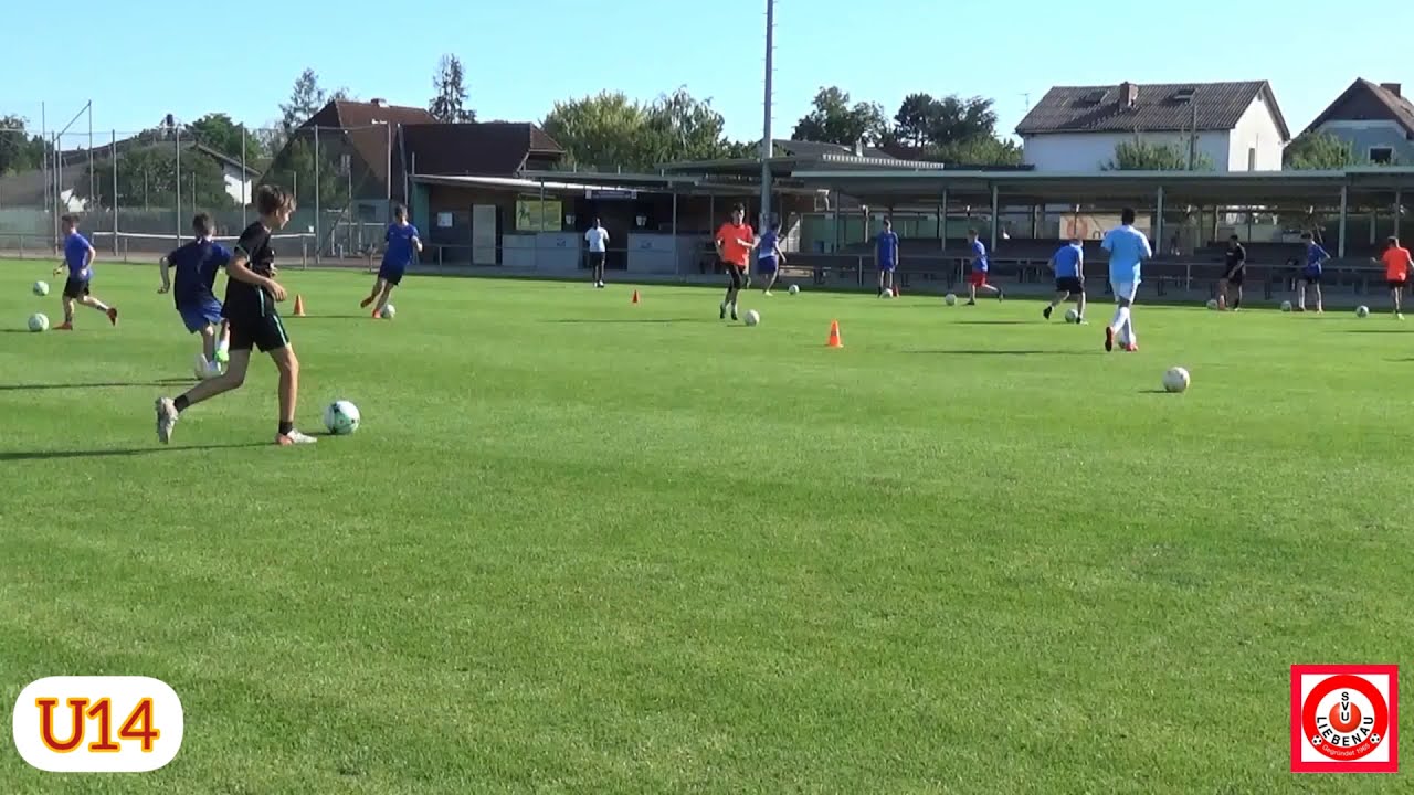 Fußball: Ballführung/Ballmitnahme mit Richtungswechsel **U11, U12, U13, U14, U15, U16** SVU Liebenau