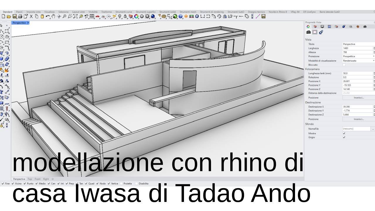 Modelliamo con rhino casa iwasa tadao ando p2