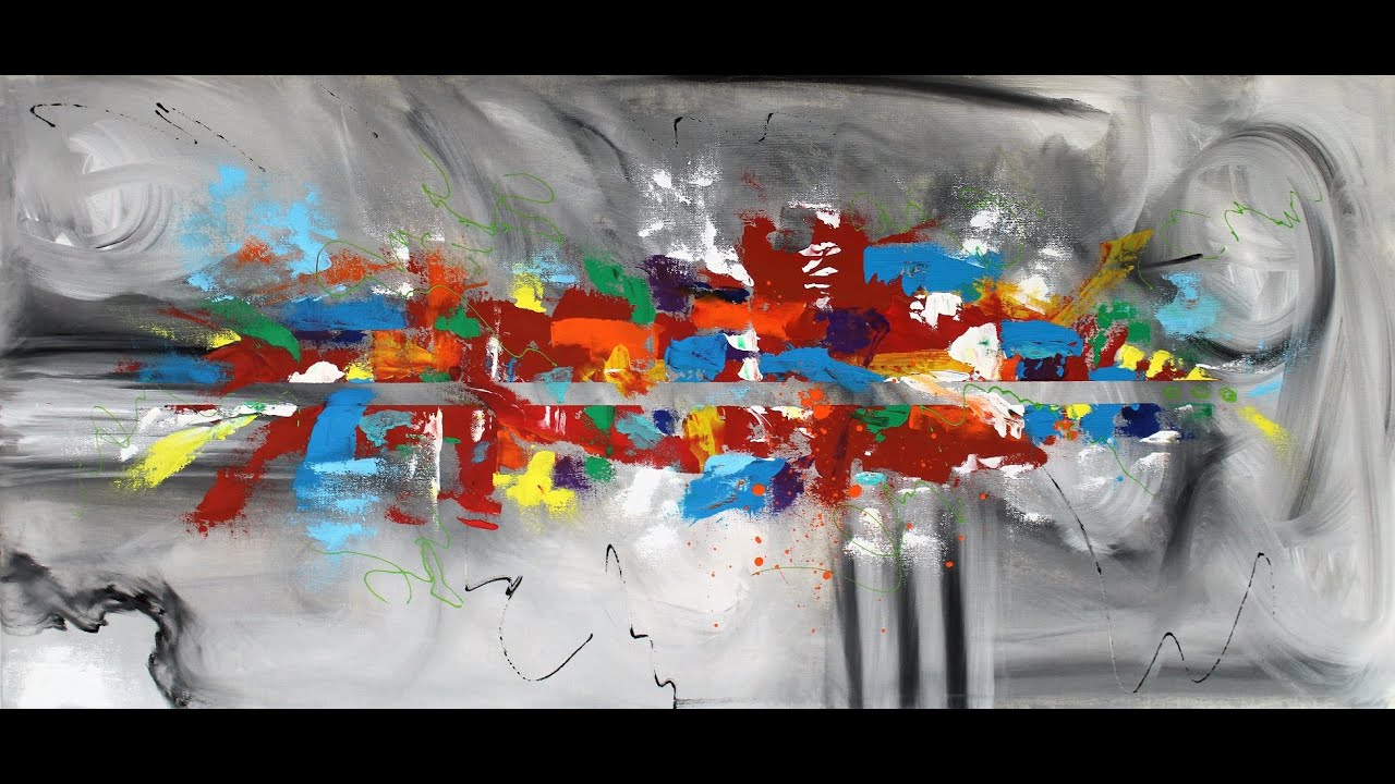 Sturm Malen Acryl einfach. Demo.62 Painting Acrylic easy.