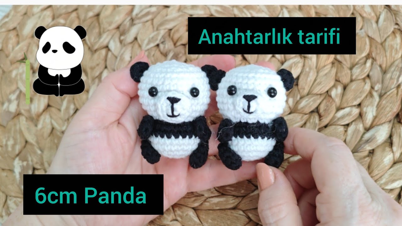 6 CM PANDA ANAHTARLIK TARİFİ 
