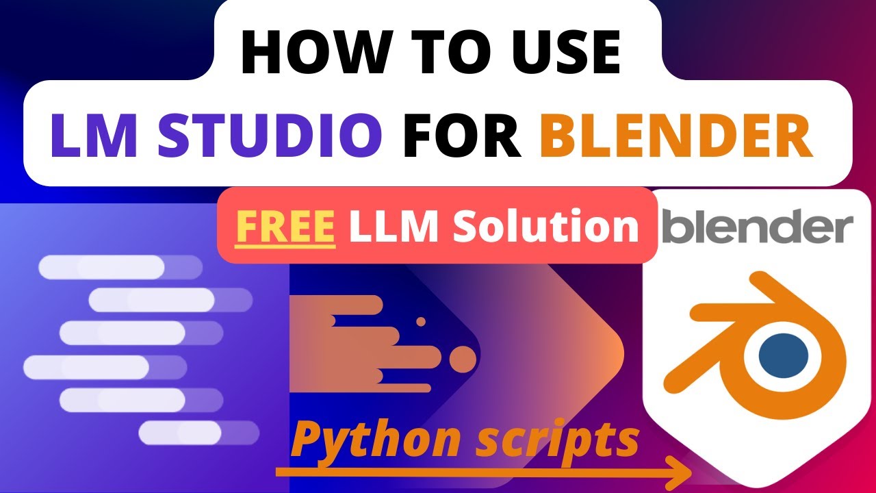 How to use LM STUDIO for BLENDER scripting - FREE local solution @AtalantaLive