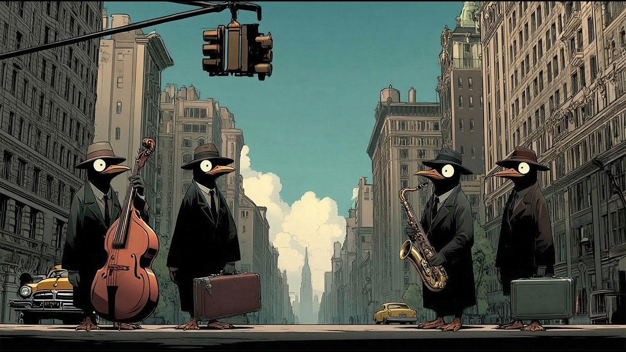 Penguins Jam on the New York Streets – Jazz for Deep Focus & Productivity