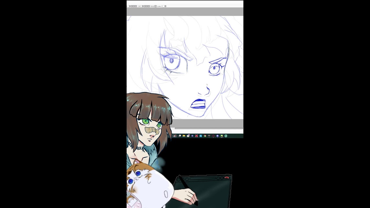 making an animation of as cat lady (Portrait)