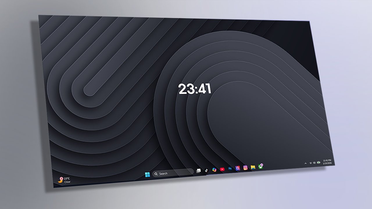 Make Your Deskstop Clean and minimal WITHOUT RAINMETER. #windows11 #customization #minimaldesktop
