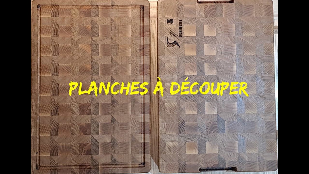Planches à découper en bois de bout