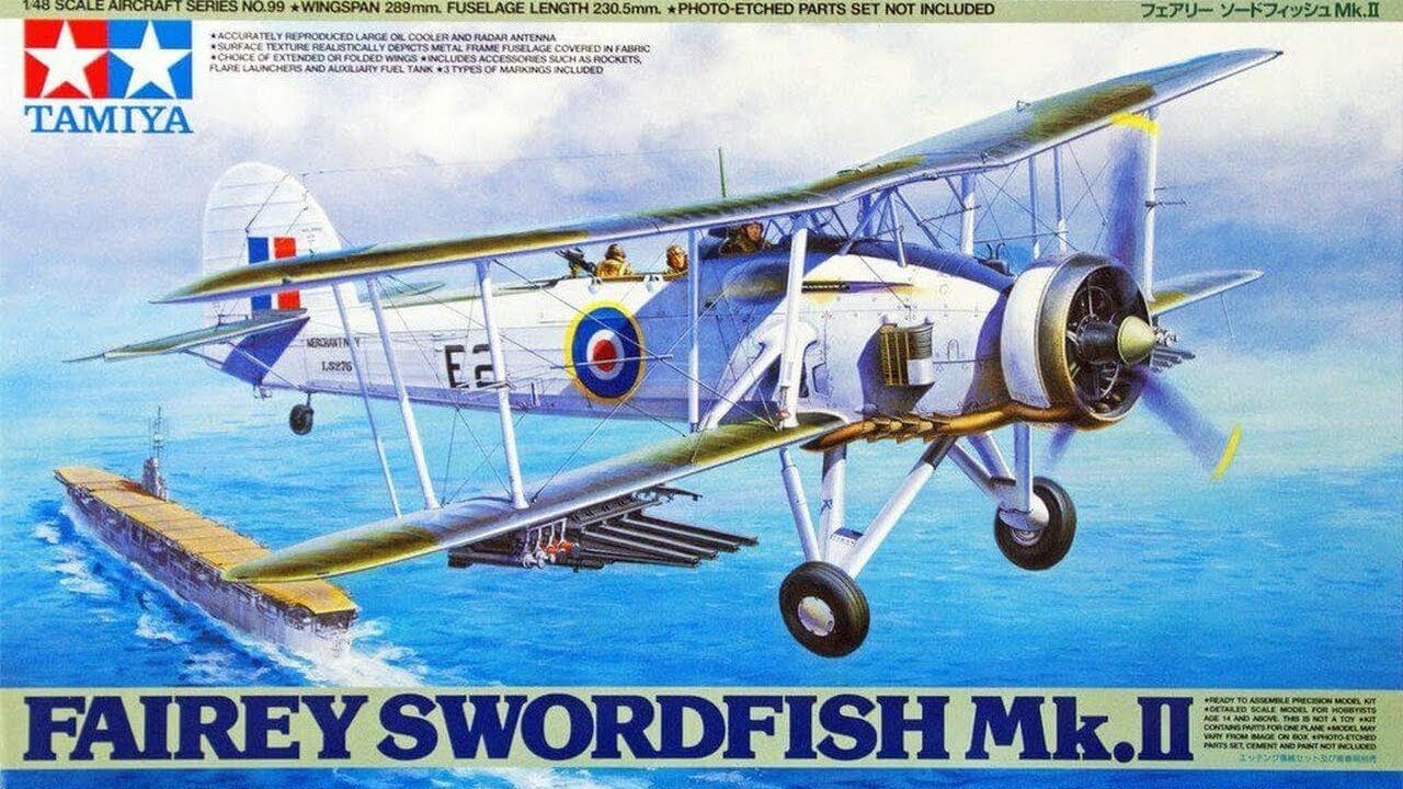 Tamiya Fairey Swordfish MK II inbox Review