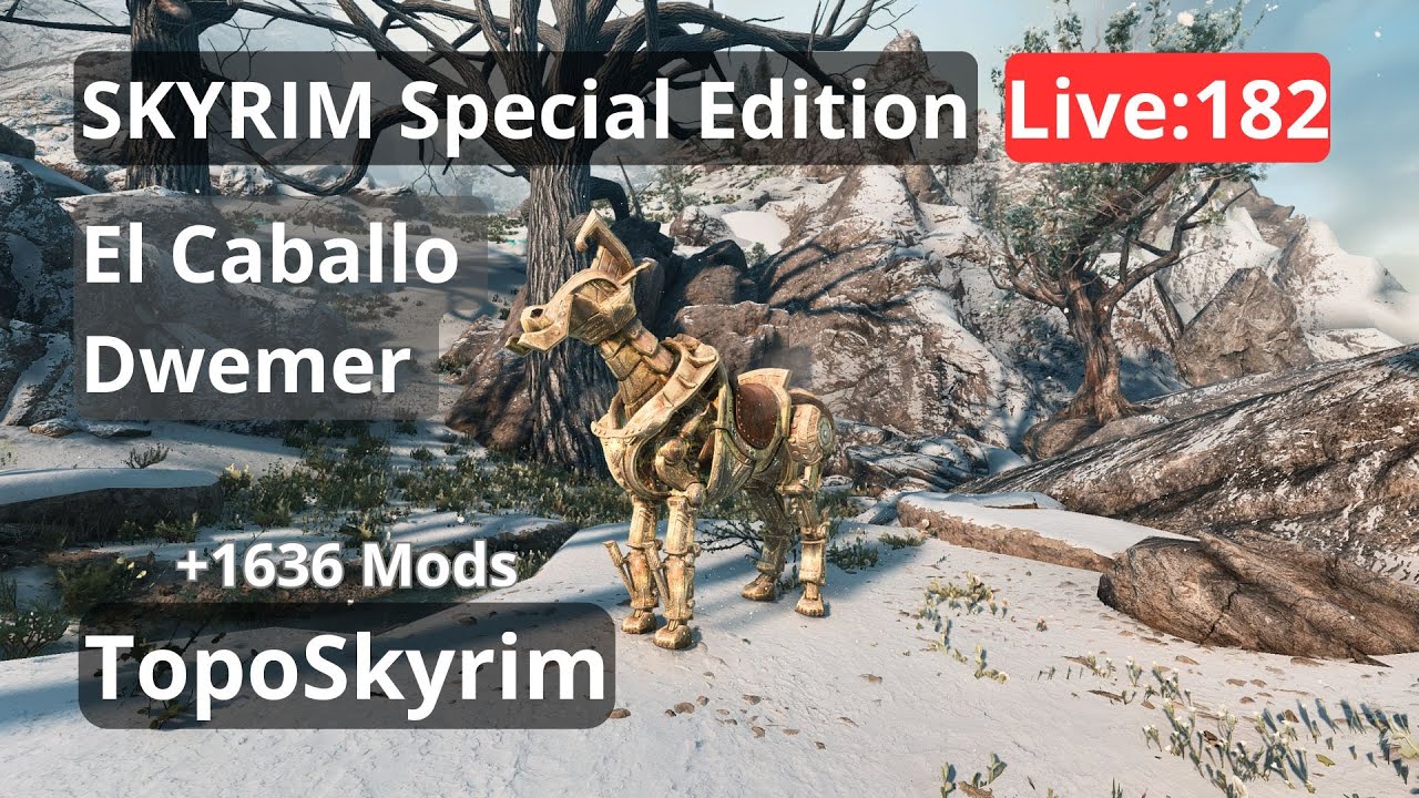 🔴⚔️ Dawnguard Ep03 | Skyrim SE +1636 MODS GAMEPLAY | Live: 182