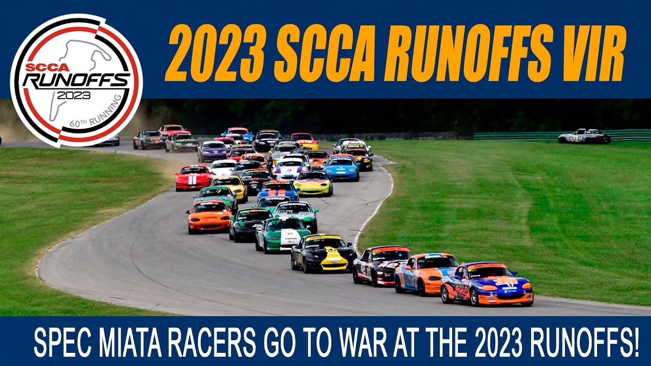 Spec Miata WAR at the 2023 SCCA Runoffs at VIR.