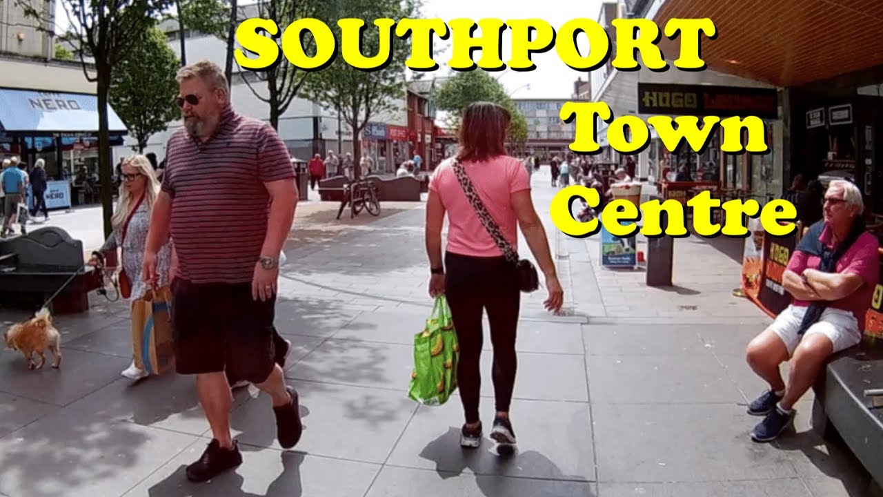 SOUTHPORT TOWN CENTRE Walk 🏴󠁧󠁢󠁥󠁮󠁧󠁿 Merseyside, England, UK