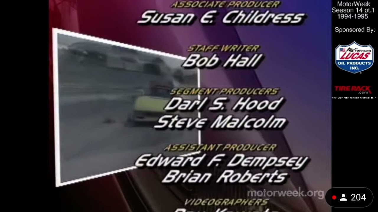 Motorweek end credits (1995 edition)