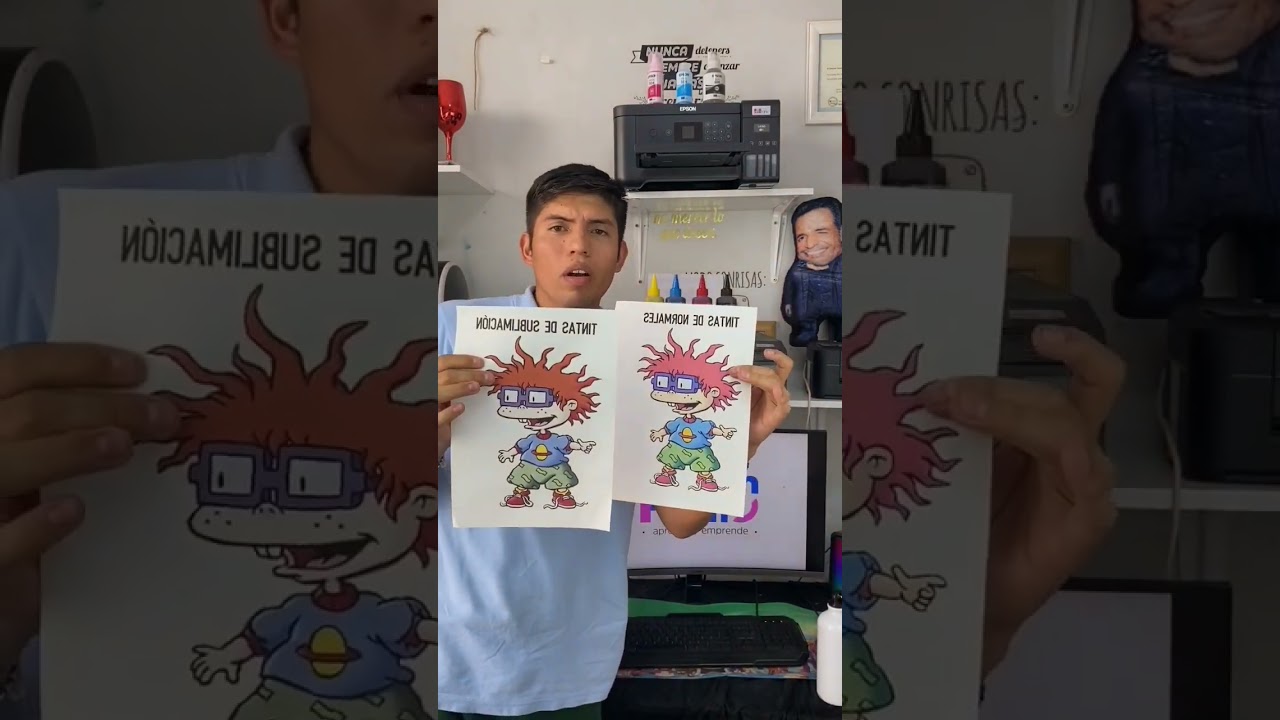 Diferencias : Tintas de Sublimaci&oacute;n y Tintas Normales #sublimaci&oacute;n #shorts #estampados